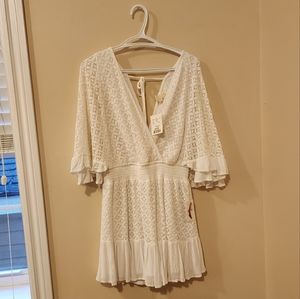 Jessica Simpson Romper, White, Size XL.